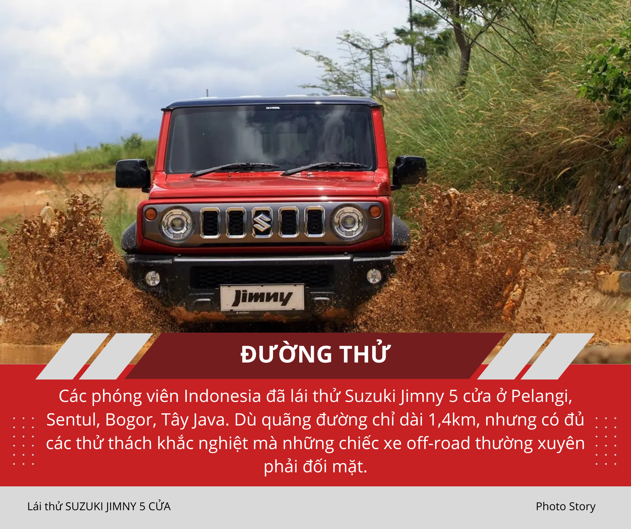 Mang Suzuki Jimny 5 cửa vào rừng 'hành hạ': Nhiều điểm hơn hẳn bản 3 cửa sắp ra mắt Việt Nam, thoải mái cho cả nhà cùng off-road - Ảnh 2.
