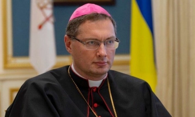 Sứ thần Tòa thánh Vatican tại Ukraine Visvaldas Kulbodas. Ảnh: vaticannews