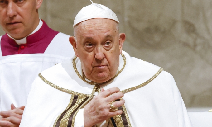 Giáo hoàng Francis tại Vatican hôm 6/1. Ảnh: AFP