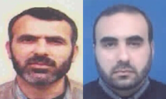 [Marwan Issa (trái) và Ghazi Abu Tamaa trong bức ảnh đăng ngày 26/3. Ảnh: IDF