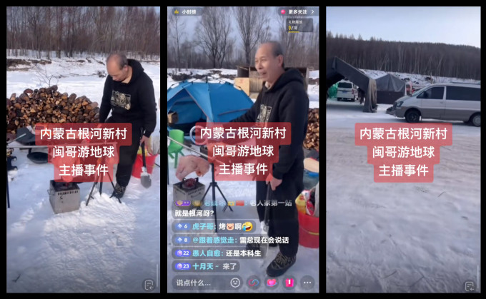 Ông Tăng phát trực tiếp tại Genhe, Khu tự trị Nội Mông chỉ dược một hai ngày, trước khi qua đời. Ảnh: Sixthtone