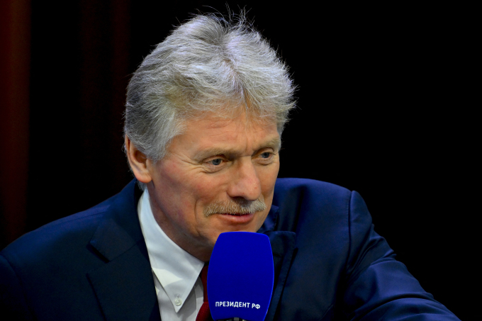 Phát ngôn viên Điện Kremlin Dmitry Peskov tại Moskva tháng 12/2024. Ảnh: AFP