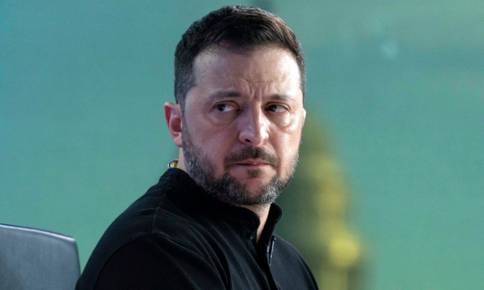Tổng thống Ukraine Volodymyr Zelensky trong cuộc phỏng vấn với Fox News hôm 28/2. Ảnh: AP