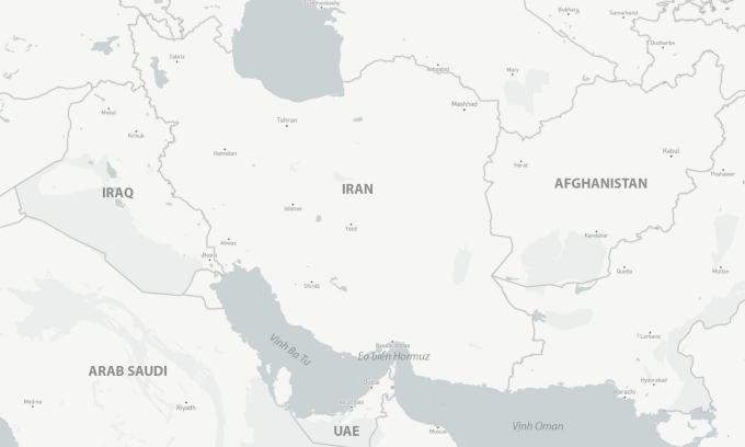 Vị trí eo biển Hormuz và vịnh Oman. Đồ họa: CSIS