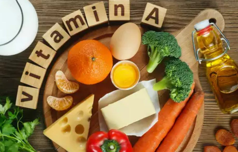 Thực phẩm giàu vitamin A.