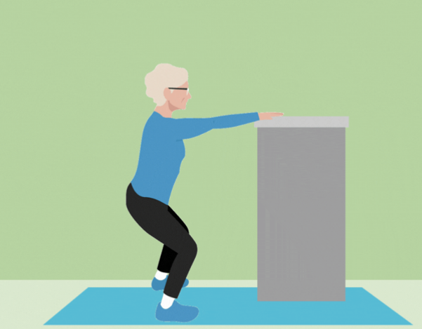 Động tác Squat nhỏ.