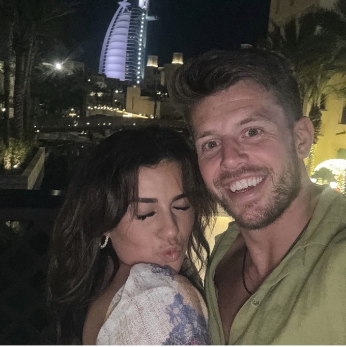 Lily Mann và bạn trai James Shires trong chuyến đi đến Dubai năm 2024. Ảnh: @Lilymann