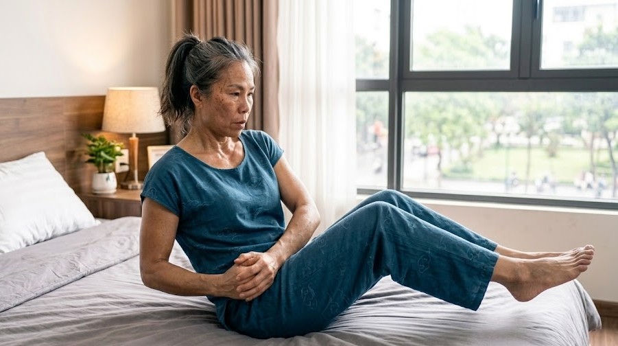 Bài tập xoay người kiểu Nga giúp tăng sức mạnh cơ chéo bụng và cải thiện khả năng xoay thân.