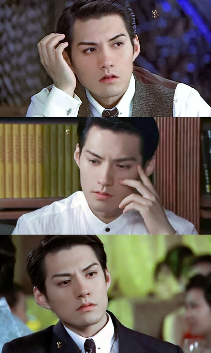 Nghiêm Khoan lại sở hữu gương mặt sắc cạnh, đôi mắt sâu pha nét phương Tây.