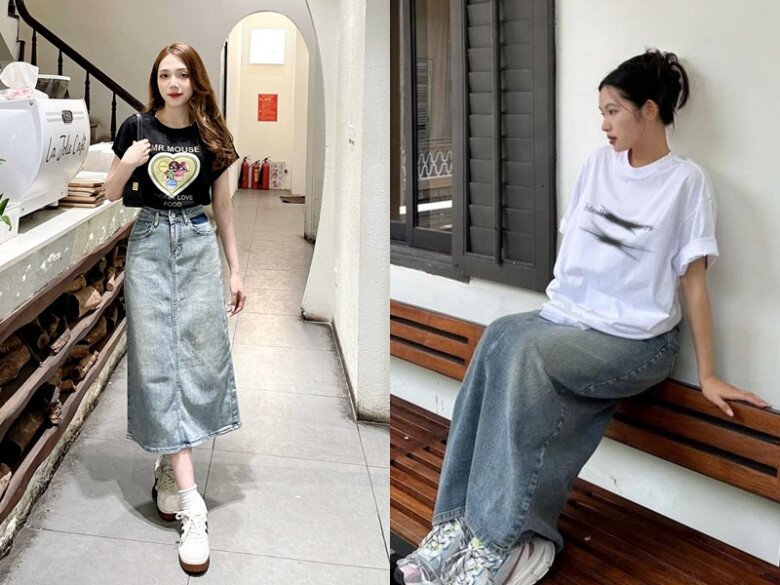 Mẫu váy dài hot nhất Xuân Hè này: Mặc lên như trẻ lại chục tuổi, phối với sơ mi hay áo phông đều đẹp long lanh - 7