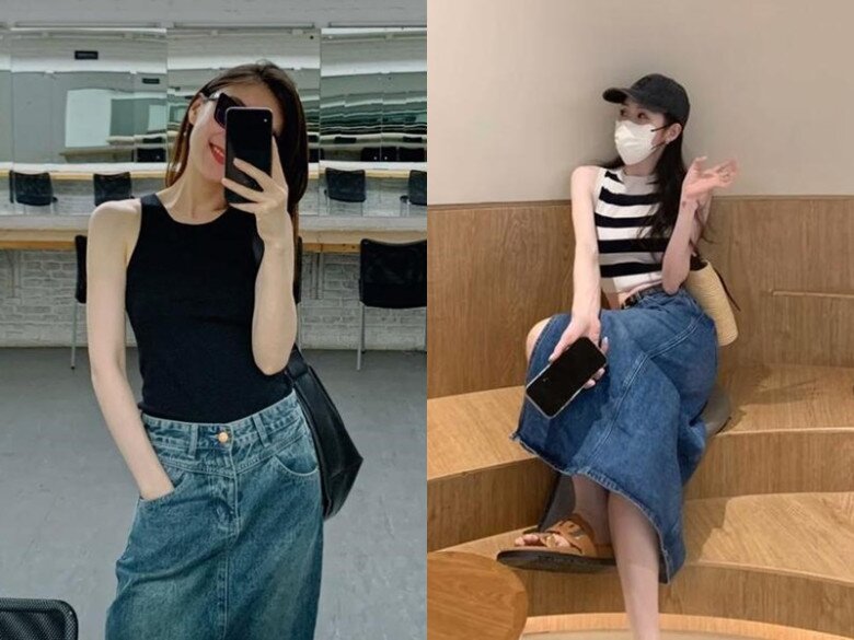 Mẫu váy dài hot nhất Xuân Hè này: Mặc lên như trẻ lại chục tuổi, phối với sơ mi hay áo phông đều đẹp long lanh - 8