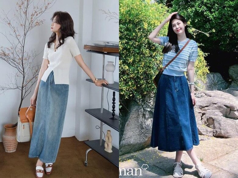 Mẫu váy dài hot nhất Xuân Hè này: Mặc lên như trẻ lại chục tuổi, phối với sơ mi hay áo phông đều đẹp long lanh - 9