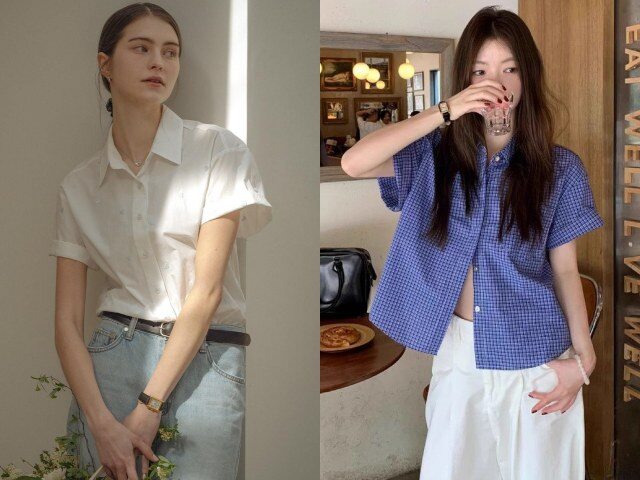Sơ mi tay ngắn là một trong những item đáng có nhất trong tủ đồ mùa hè nhờ sự linh hoạt và dễ phối. Dù kết hợp với jeans, chân váy, quần âu hay quần short, kiểu áo này vẫn có thể tạo nên những outfit trẻ trung và thanh lịch.