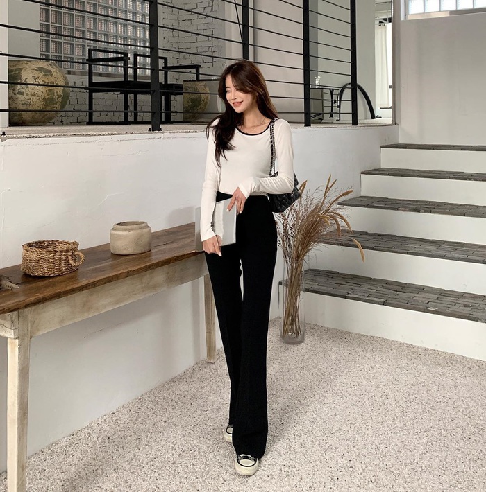 Quần đen phối cùng 4 kiểu áo đích thị là amp;#34;sách mẫuamp;#34; mặc đẹp, chị em học theo mà không cần nghĩ nhiều - 10