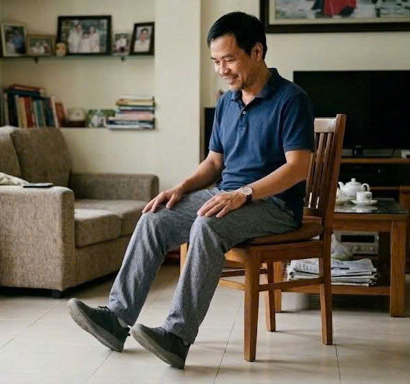 Bài tập gõ chân khi ngồi giúp kích hoạt nhóm cơ này một cách hiệu quả.