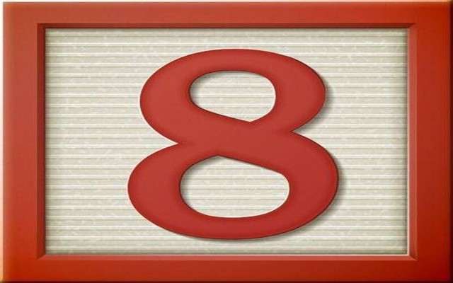 Ý nghĩa thần số học của số 8 như là sự hiện diện cho kết quả thành công cũng như tính kiên định và quyết đoán trong mọi việc.