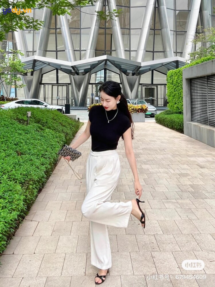 Không chỉ quần ống rộng, kiểu quần này cũng là “chân ái” mặc quanh năm của nàng công sở, dáng nào mặc cũng đẹp - 4