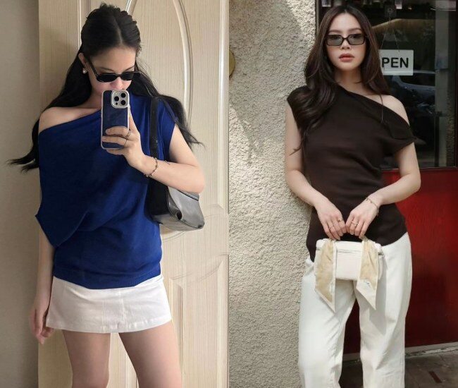 Áo lệch vai là kiểu áo đang được hội mặc đẹp ưa chuộng nhờ thiết kế vừa đơn giản vừa tạo điểm nhấn tinh tế. Chỉ cần để lộ một bên vai, item này đã giúp tổng thể trở nên cuốn hút hơn, dễ phối với nhiều trang phục mà vẫn giữ được nét thanh lịch.