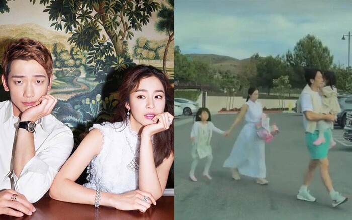 Cặp đôi từng được bắt gặp đưa con đi học ở Mỹ.