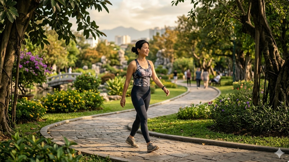 Chỉ cần đi bộ 1 km mỗi ngày – tương đương 10–15 phút – cũng có thể mang lại những lợi ích đáng kể cho sức khỏe nếu duy trì đều đặn.