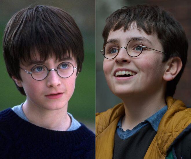 Dominic McLaughlin (phải) là người sẽ tái hiện nhân vật cậu bé phù thủy vĩ đại Harry Potter trên màn ảnh nhỏ.