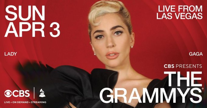 CBS - đơn vị phát sóng Grammy 2022 - thông báo Lady Gaga, Justin Bieber, BTS... sẽ biểu diễn ở sự kiện trên. Ảnh: CBS