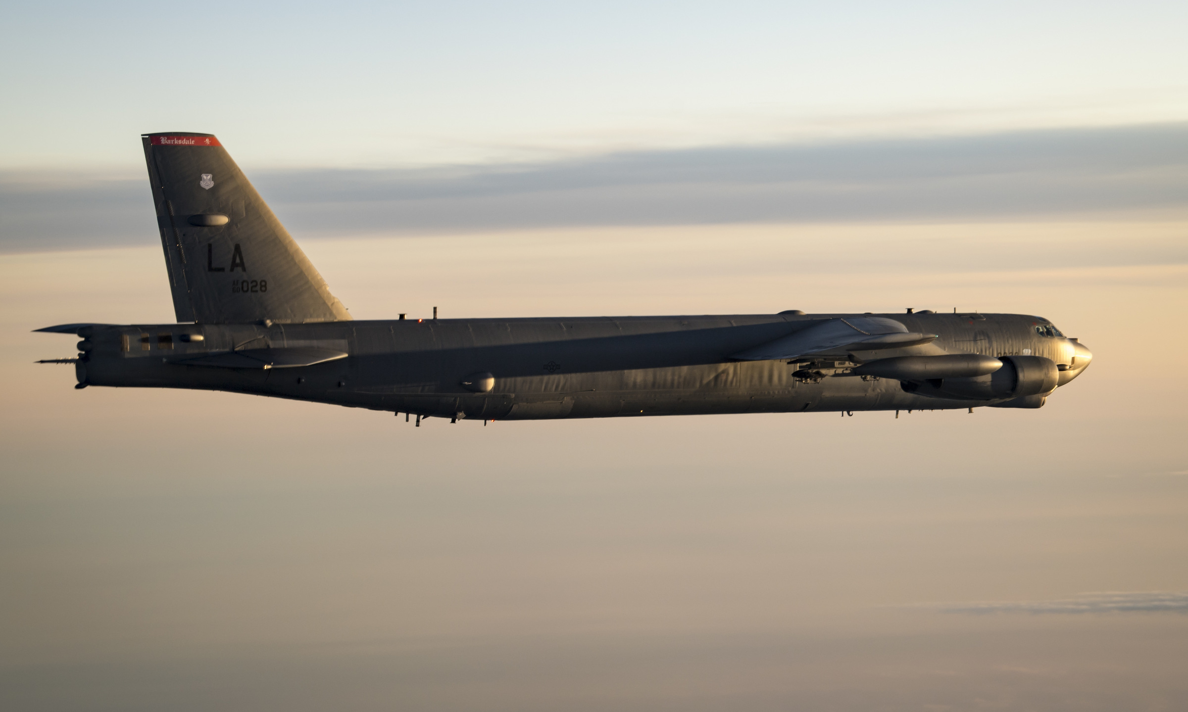 Oanh tạc cơ B-52 Mỹ làm nhiệm vụ BTF tại vùng Baltic hồi năm 2019. Ảnh: USAF.