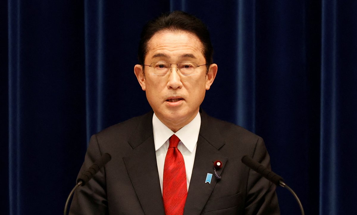 Thủ tướng Kishida trong cuộc họp báo tại Tokyo, Nhật Bản, hôm nay. Ảnh: Reuters.