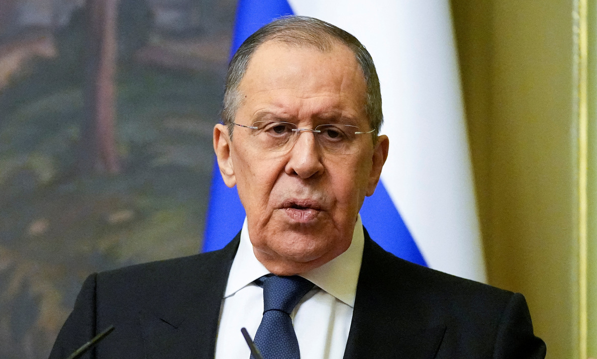 Ngoại trưởng Lavrov họp báo tại thủ đô Moskva của Nga hôm 8/4. Ảnh: Reuters.
