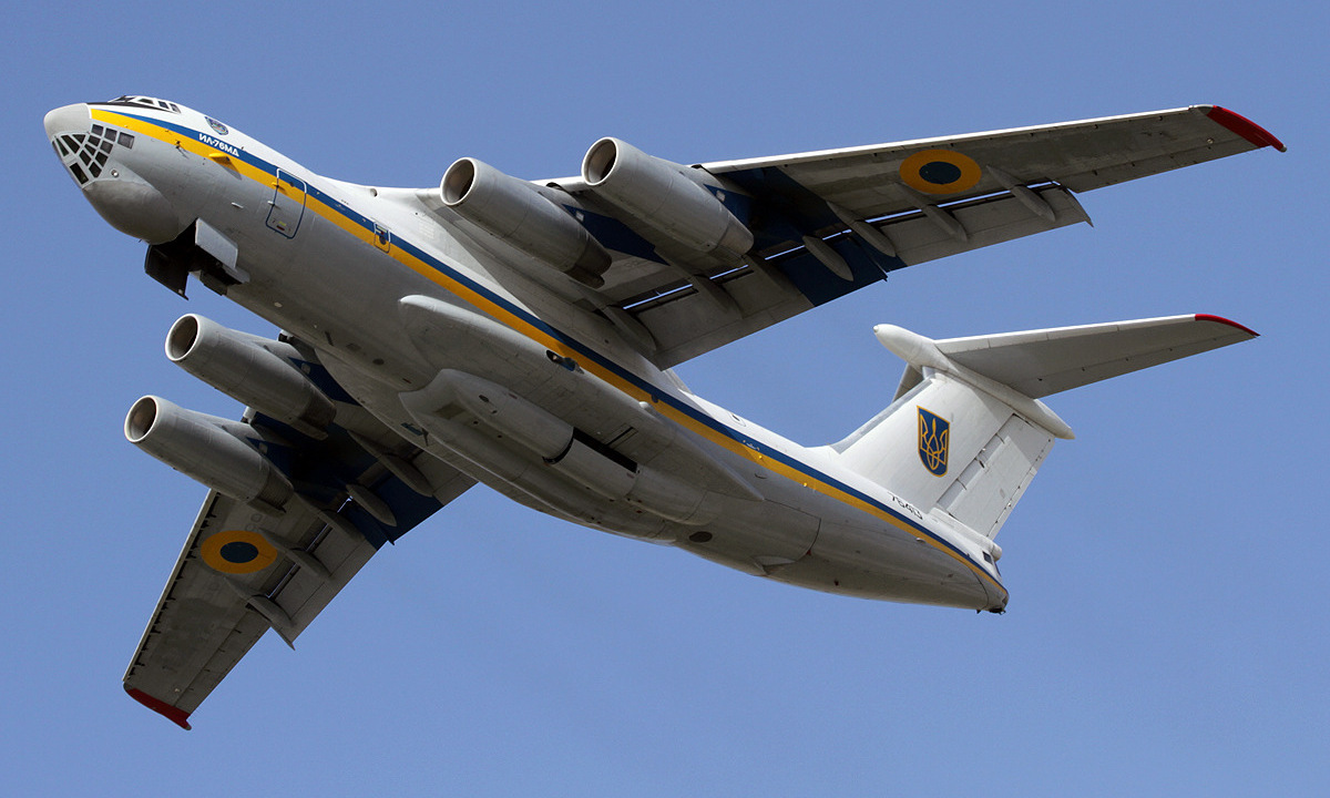 Vận tải cơ Il-76 Ukraine trong một chuyến bay năm 2019. Ảnh: Planespotters.