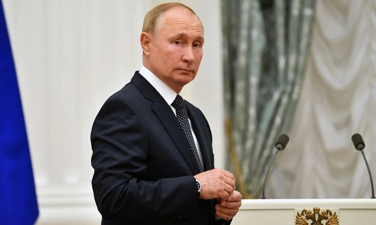 Tổng thống Nga Vladimir Putin tại một sự kiện ở thủ đô Moskva hồi tháng 9/2020. Ảnh: Reuters.