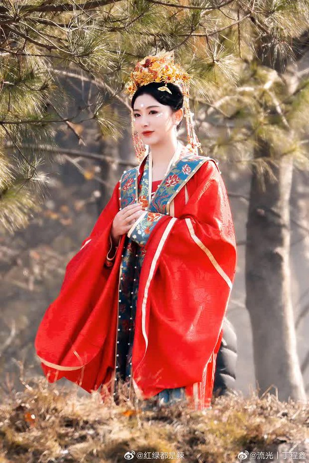 Loạt mỹ nhân cổ trang Hoa ngữ trong váy áo đỏ rực: Dương Mịch - Địch Lệ Nhiệt Ba - Lưu Thi Thi, ai đẹp hơn ai - Ảnh 8.