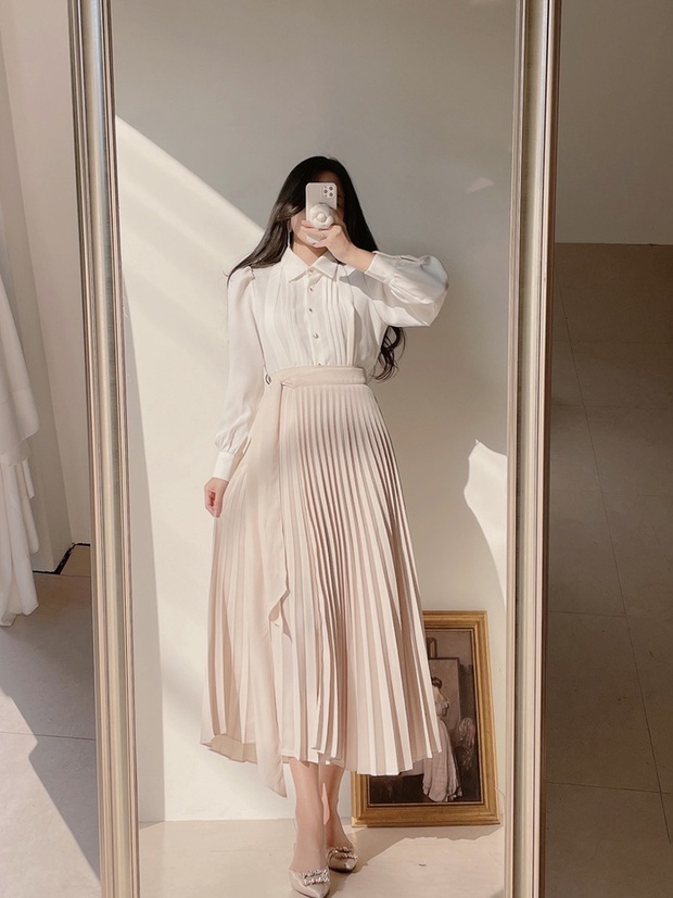 Chân váy Stradivarius cạp chun mẫu hot 2019(Pleated Skirt) | Shopee Việt Nam