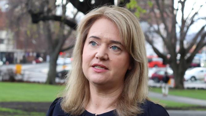 Technology Minister Madeleine Ogilvie has revealed the extent of the education department data leak (Ethan James/AAP PHOTOS)