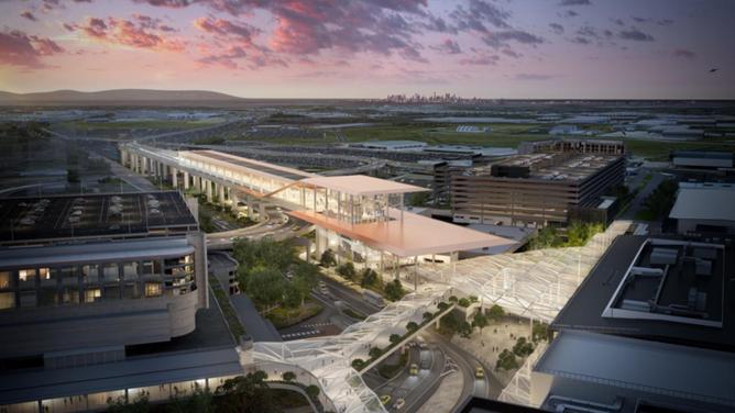Completion of the railway linking Melboune's airport with the CBD now pushed back until the 2030's. (PR HANDOUT IMAGE PHOTO)