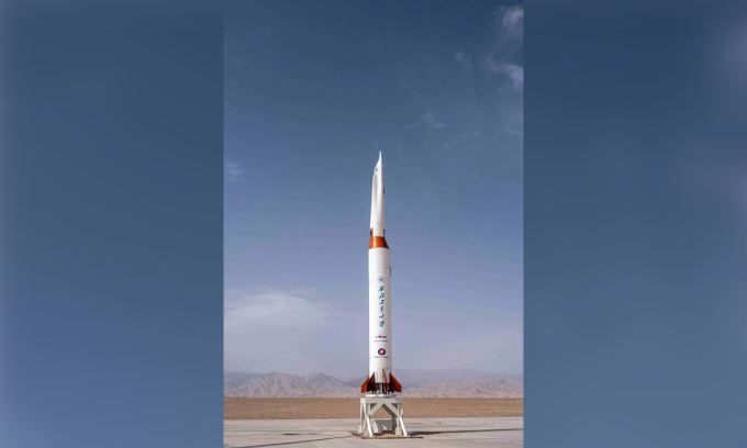 Tên lửa siêu vượt âm Feitian-1 của Trung Quốc. Ảnh: SPAAPRI