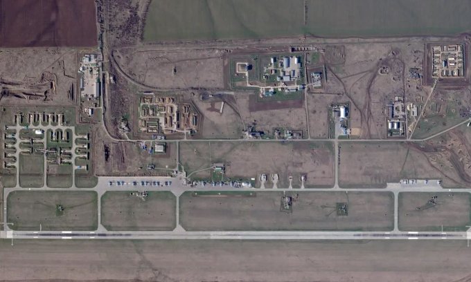 Ảnh vệ tinh căn cứ Morozovsk hôm 6/4. Ảnh: Planet Labs