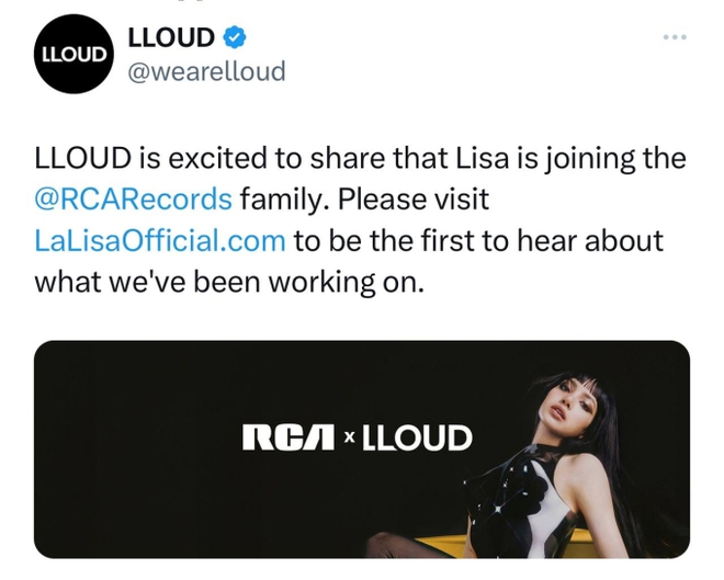 Lisa (BLACKPINK) công bố gia nhập hãng thu âm của Mỹ nhưng tạo hình bốc lửa mới là điểm nhấn! - Ảnh 2.
