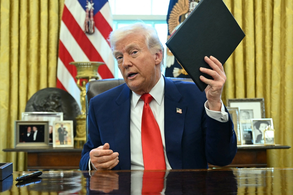 Tổng thống Mỹ Donald Trump tại Nhà Trắng ngày 9/4. Ảnh: AFP