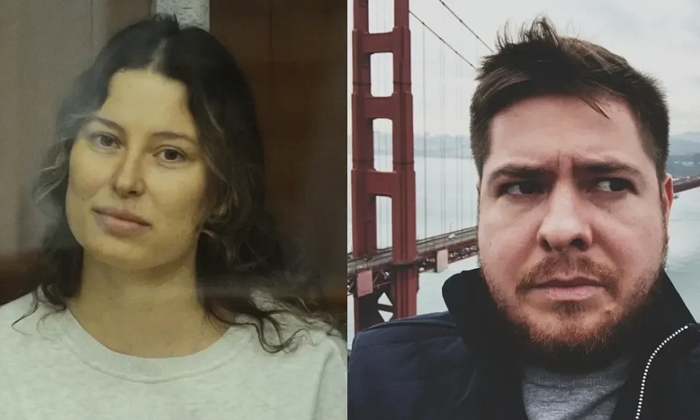 Ksenia Karelina (trái) và Arthur Petrov. Ảnh: Reuters/LinkedIn
