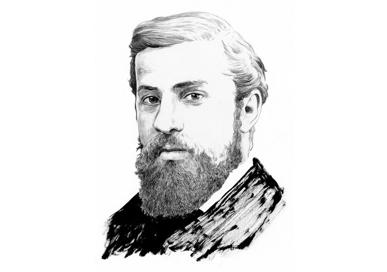 Tranh vẽ chân dung kiến trúc sư Antoni Gaudi. Ảnh: Catholic News