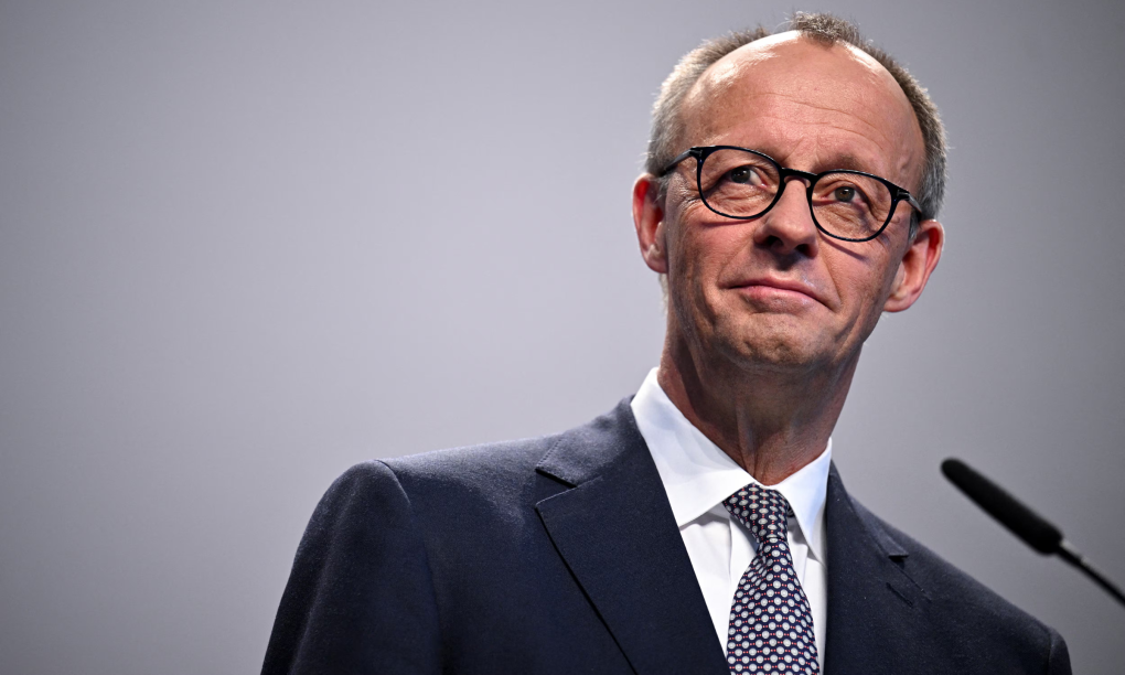Ông Friedrich Merz trong cuộc họp báo ở Berlin hôm 9/4. Ảnh: Reuters