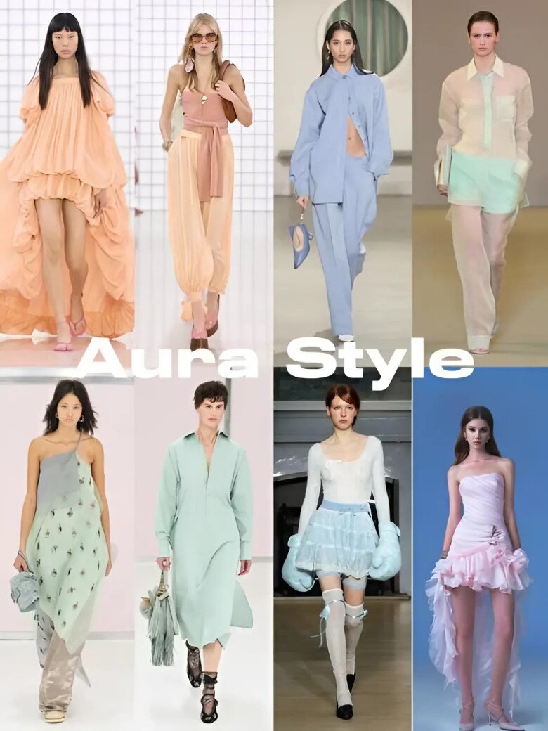 Những gam màu tươi sáng với độ bão hòa thấp mang đến cảm giác tươi mát và tỏa sáng trong những ngày nắng chói chang.