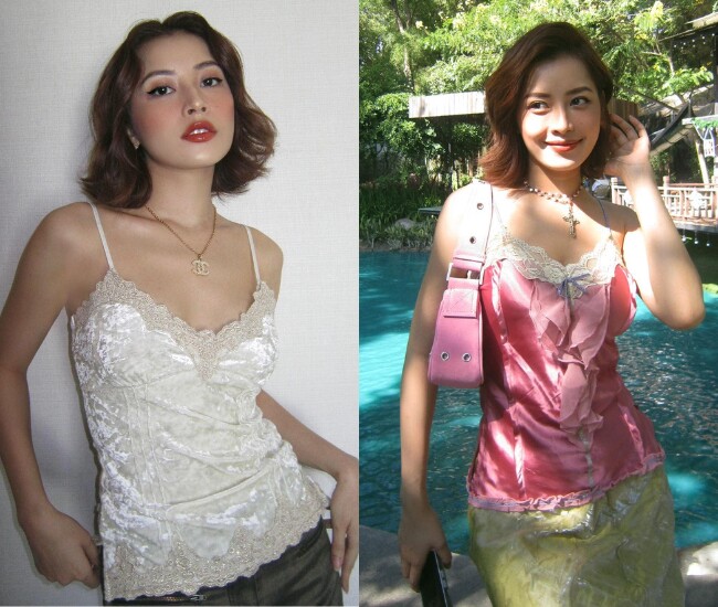 Chi Pu đặc biệt yêu thích những thiết kế sử dụng chất liệu ren và chi tiết bèo nhún trong phong cách thời trang của mình. Cô thường xuyên lựa chọn các item này để tạo nên vẻ ngoài nữ tính, mềm mại nhưng vẫn giữ được nét sang chảnh, hiện đại.