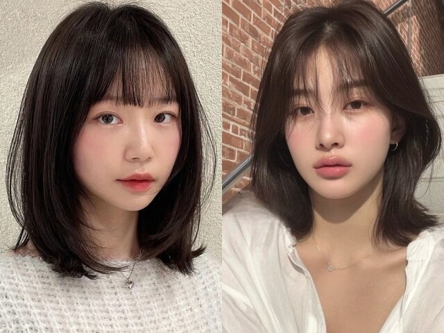 Tóc lob mái thưa mang lại vẻ ngoài trẻ trung, nhẹ nhàng. Độ dài ngang vai giúp kéo dài gương mặt, trong khi mái thưa tạo cảm giác thoáng, không làm mặt bị nặng. Kiểu tóc này giúp tổng thể hài hòa và dễ ứng dụng hàng ngày.