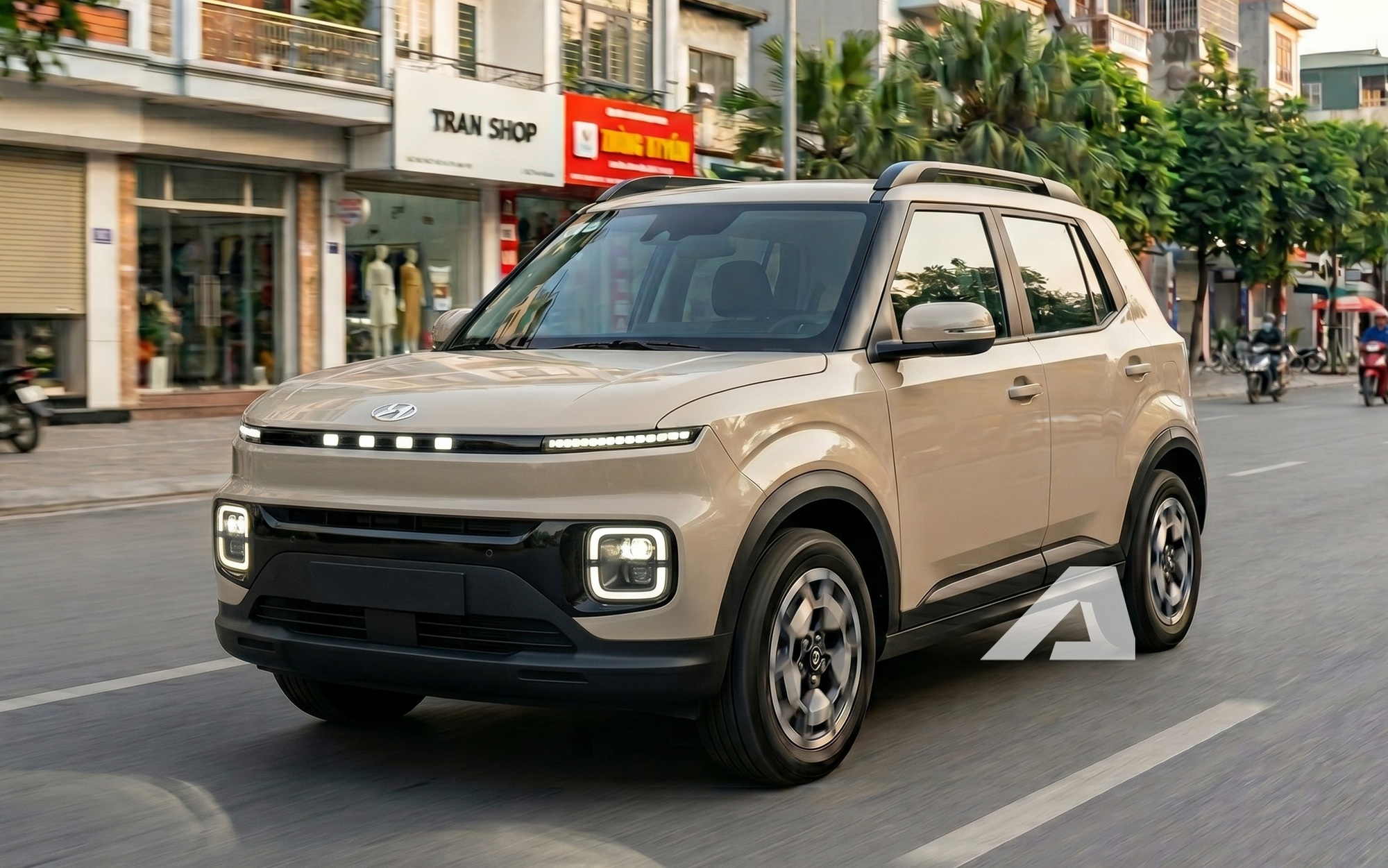 SUV điện Hyundai ngang cỡ Venue chạy thử trên đường: Dáng góc cạnh hầm hố, dễ tích hợp nhiều công nghệ hiện đại- Ảnh 3.