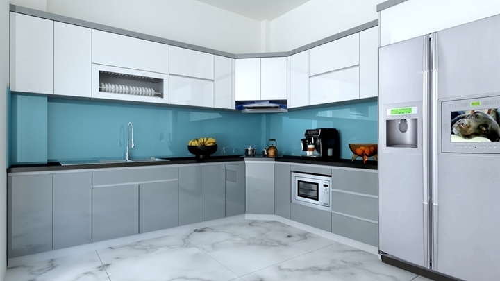 Tủ bếp nhựa chống mối mọt. (Ảnh: Tubeppa)