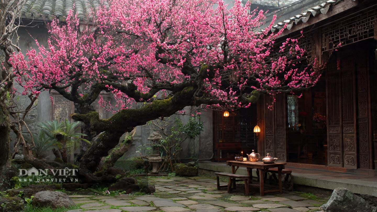 Người xưa nhấn mạnh, trồng một gốc mai mơ trước sân không chỉ đẹp thanh nhã mà còn giúp trấn trạch, an gia
