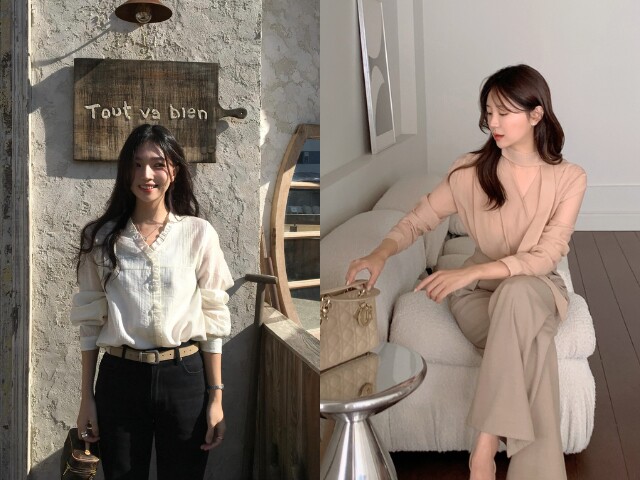 Cổ chữ V giúp kéo dài phần cổ và thân trên, tạo cảm giác thanh thoát hơn. Thiết kế này đặc biệt phù hợp với những ai muốn ăn gian chiều cao. Khi kết hợp cùng các item đơn giản, tổng thể sẽ trở nên nhẹ nhàng nhưng vẫn rất tinh tế.