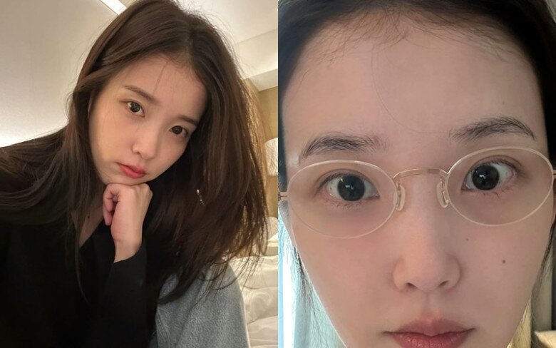 Làn da mộc của IU khiến cư dân mạng xuýt xoa vì mịn màng không tỳ vết.